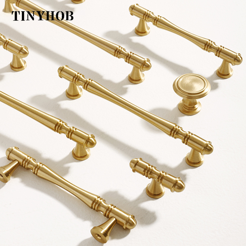 Kitchen Gadgets Gold - Bouton de porte doré pour meubles,